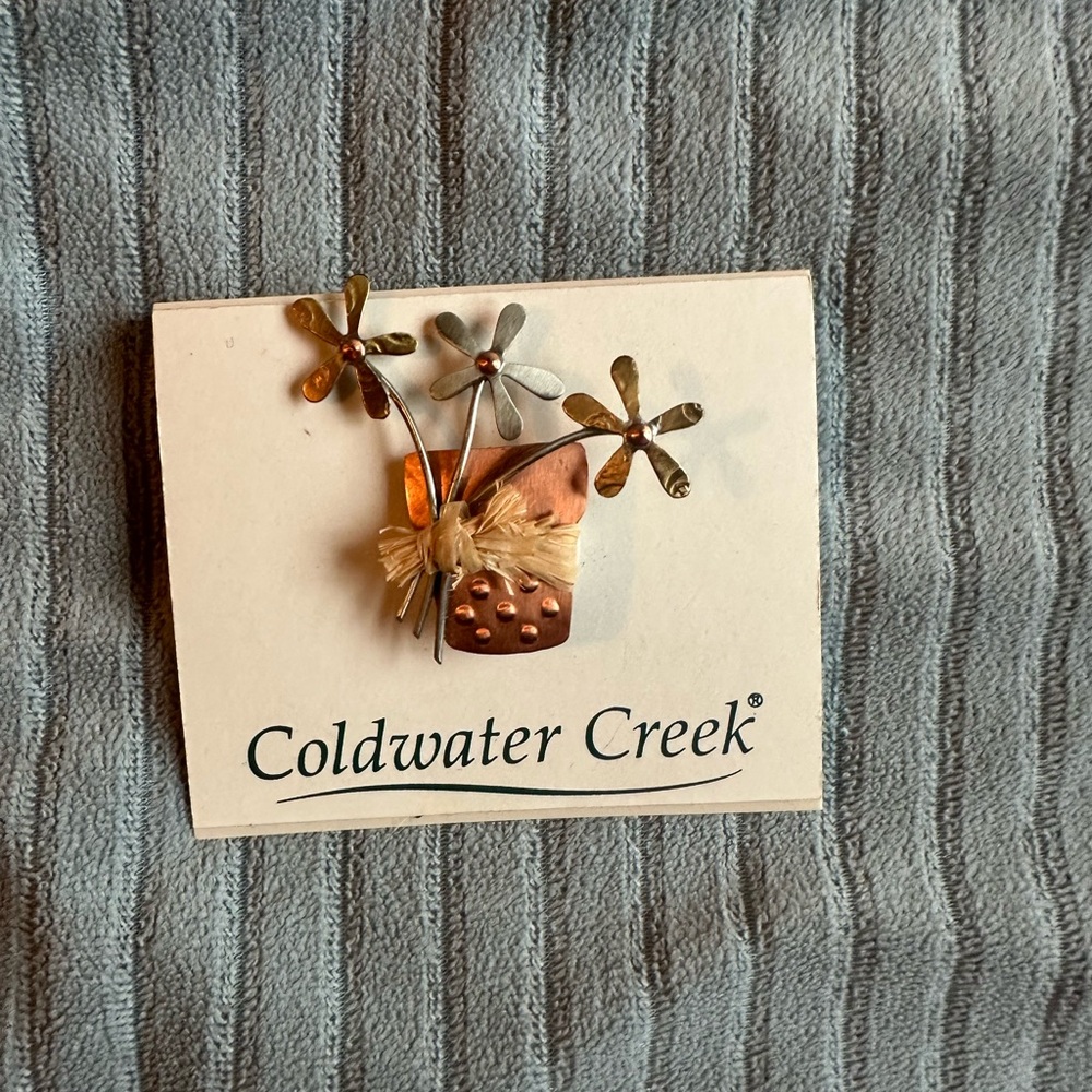Coldwater Creek Elegant Floral Pin